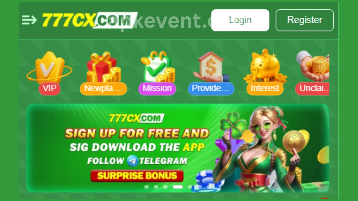 Download the 777CX Game now and stsrt earning earning real casg money.