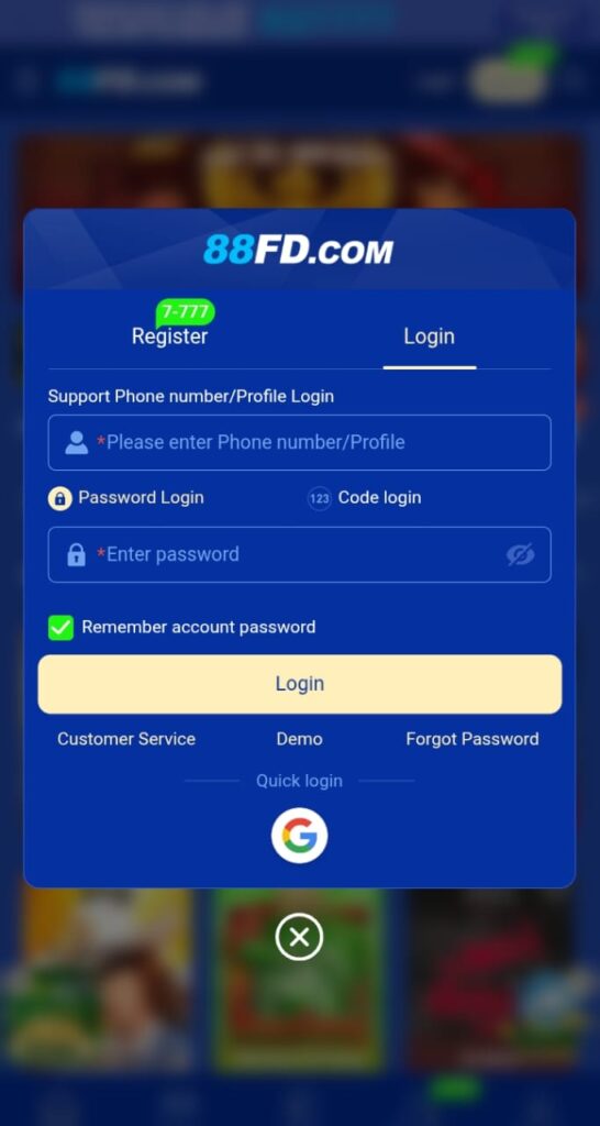 88FD Game Login
